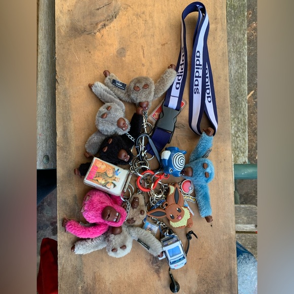 Kipling Accessories - Kipling and Y2K vintage keychains o Adidas lanyard
